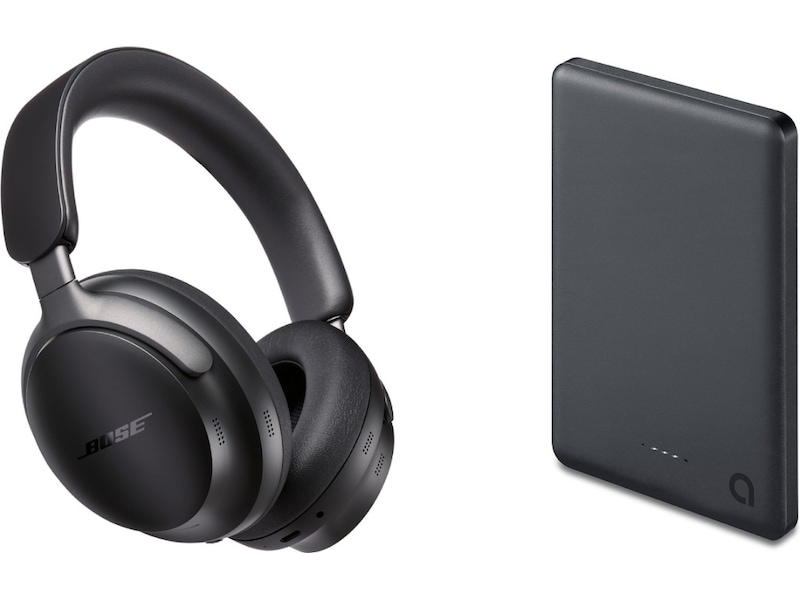Bose QuietComfort Ultra Trådløse høretelefoner, Over-Ear (sort) + powerbank Høretelefoner
