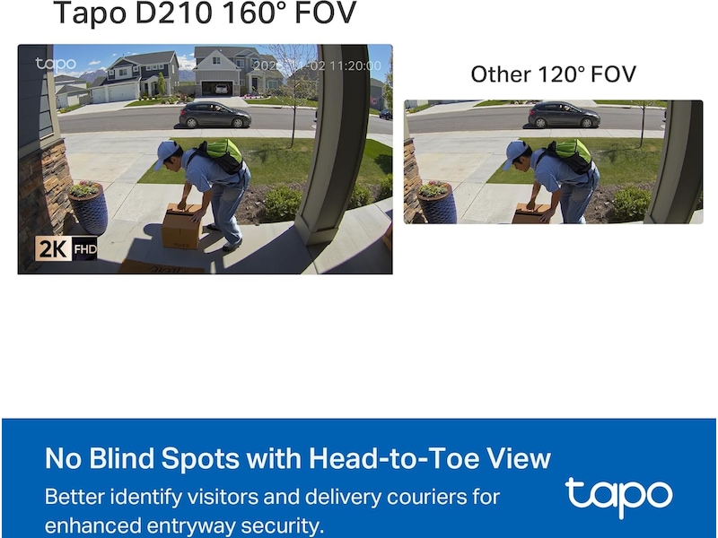 TP-Link Tapo D210 dørklokkekamera Dørklokker