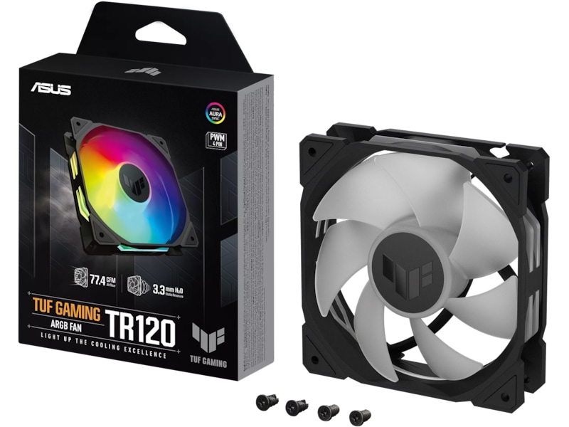 Asus TUF Gaming TR120 ARGB Ventilator (sort) Blæsere