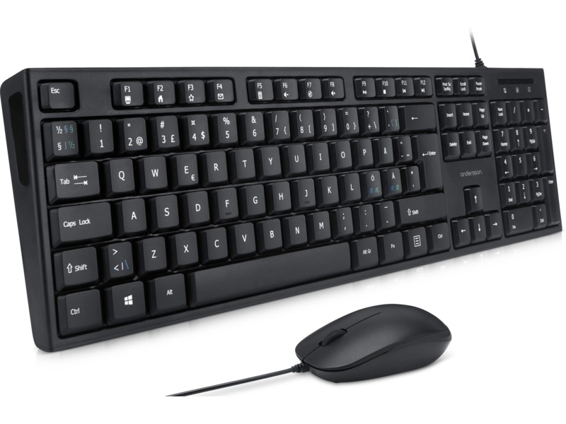 Andersson tastatur og mus Mus & keyboards -kombinasjonspakker