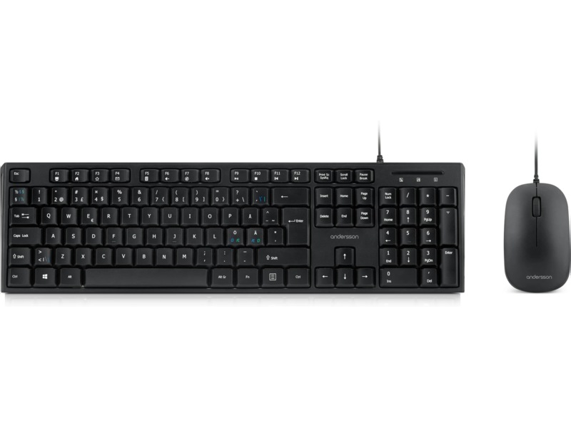 Andersson tastatur og mus Mus & keyboards -kombinasjonspakker