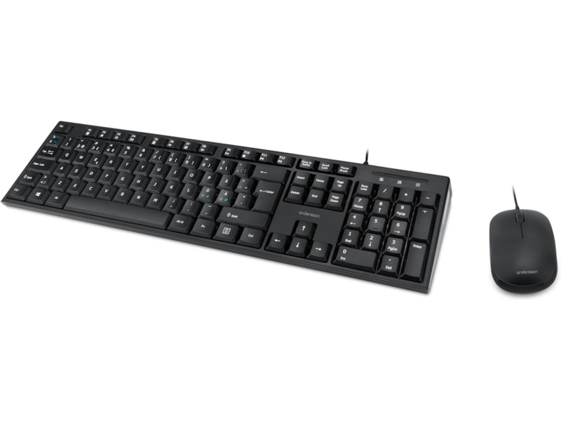 Andersson tastatur og mus Mus & keyboards -kombinasjonspakker