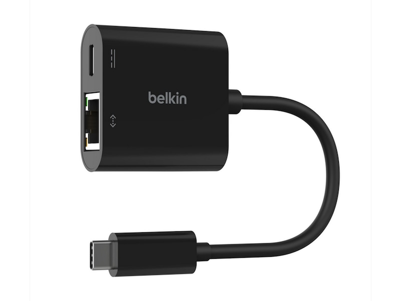Belkin USB-C til Ethernet Adapter 20cm (sort) Kabeladaptere og overgange