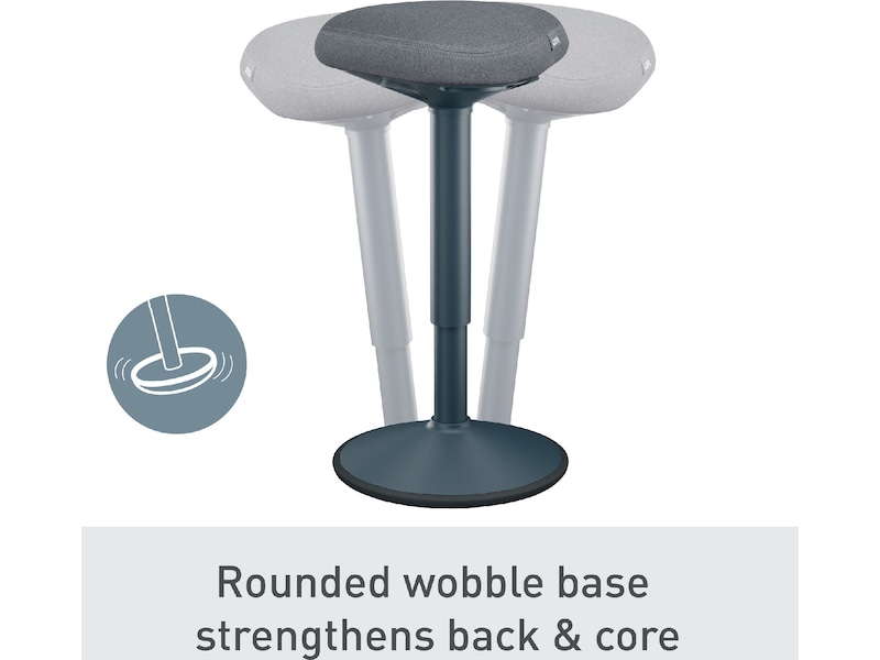 Leitz Ergo Active Balancestol med komfortsæde, justerbar højde 57-82cm Kontorstole