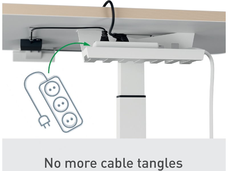 Leitz Ergo Hæve-Sænke Skrivebord, elektrisk, med påmindelse at stå op Aktivitetsborde