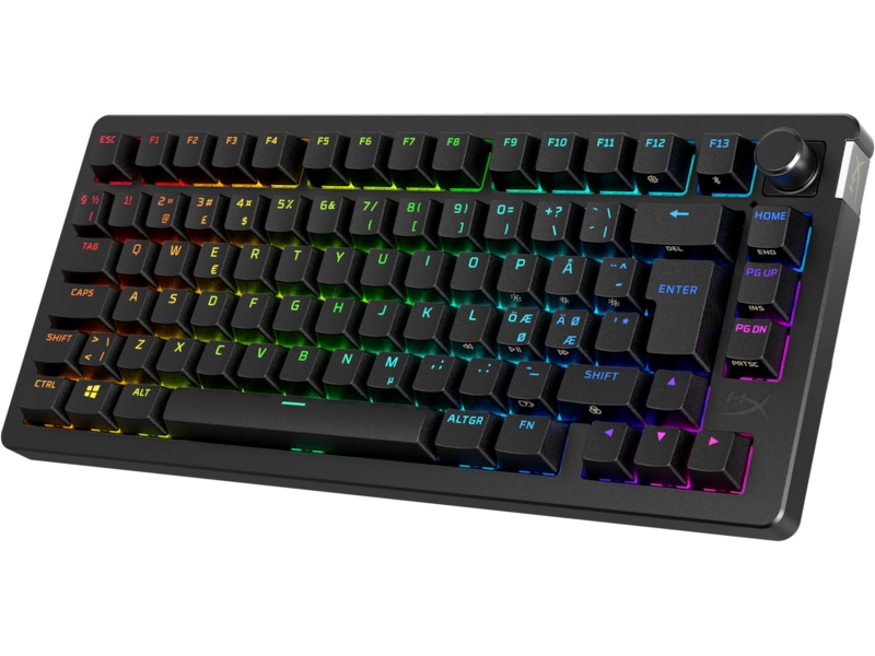 HyperX Alloy Rise 75 trådløst gamingtastatur (sort) Gamingkeyboard