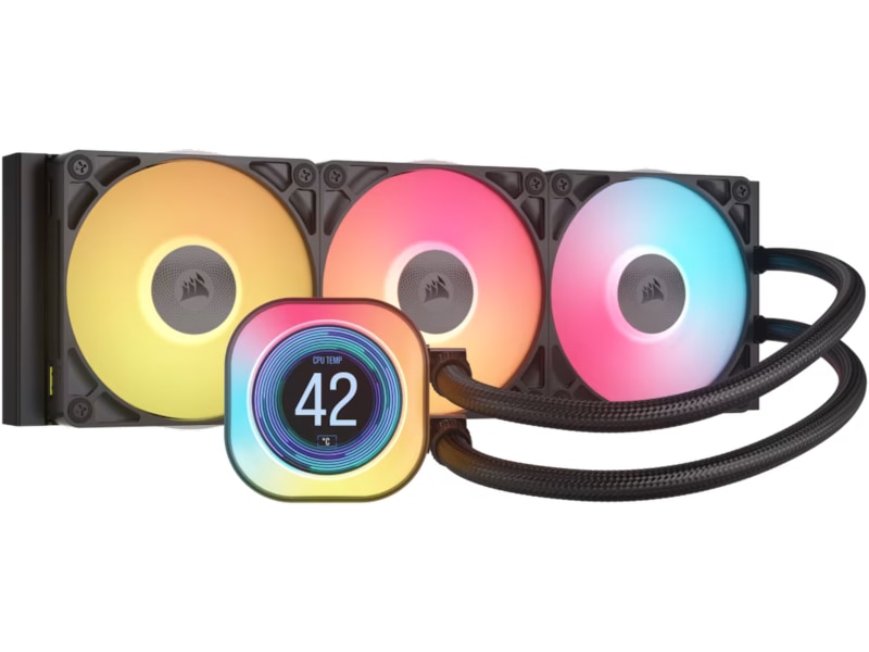 Corsair iCUE LINK TITAN 360 RX LCD AIO Køler (sort) CPU - Vandkøling