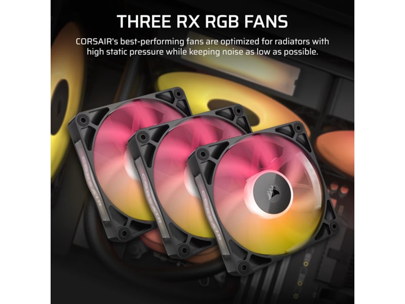 Corsair iCUE LINK TITAN 360 RX LCD AIO Køler (sort) CPU - Vandkøling