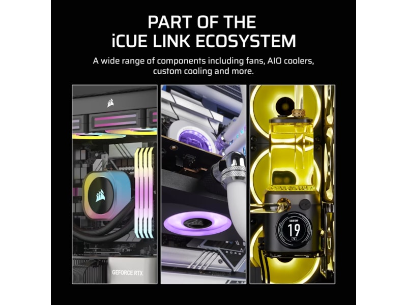 Corsair iCUE LINK RX140 MAX Ventilator (sort) Blæsere