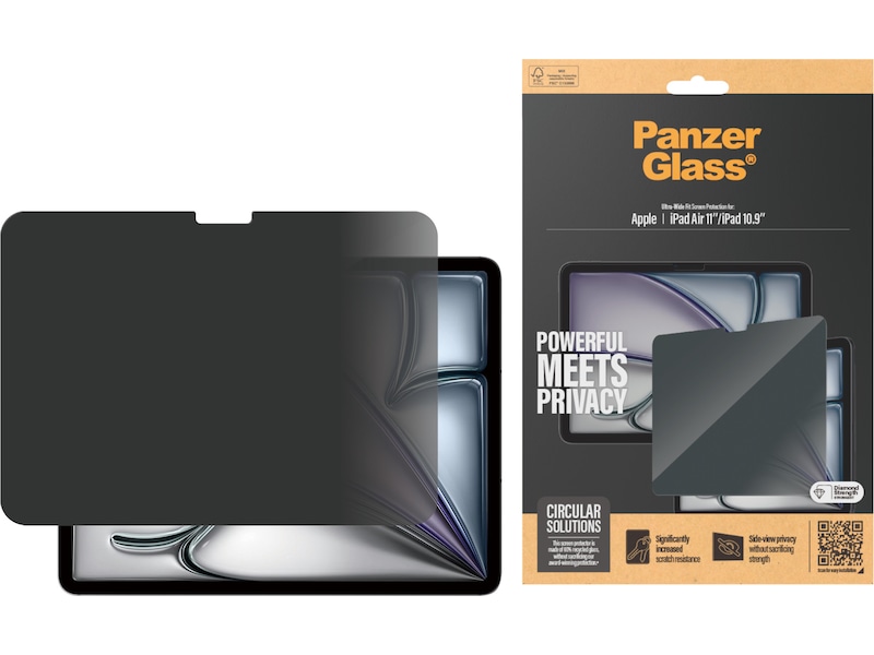 PanzerGlass iPad 11" / 10,9" og Air 11" Privacy skærmbeskytter Skærmbeskyttelse tablet