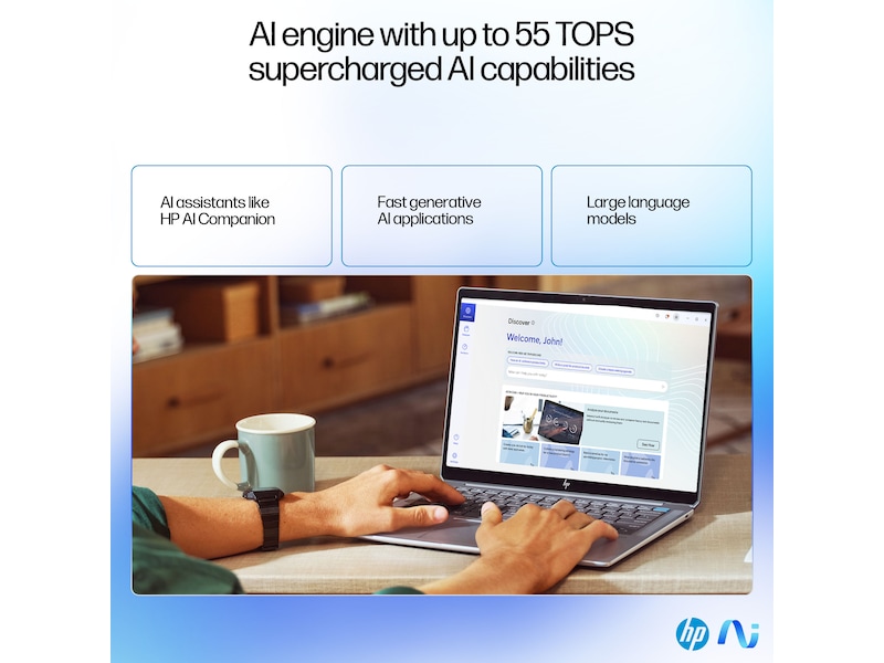 HP OmniBook Ultra Laptop 14-fd0031no 14" 2.2K Touch AMD Ryzen™ AI 9 365 Processor med Radeon™ Graphics PC - Bærbar / laptop