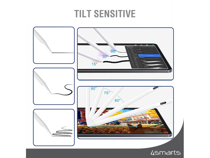 4smarts Pencil Pro 3 iPad stylus (hvid) Tastatur og stylus