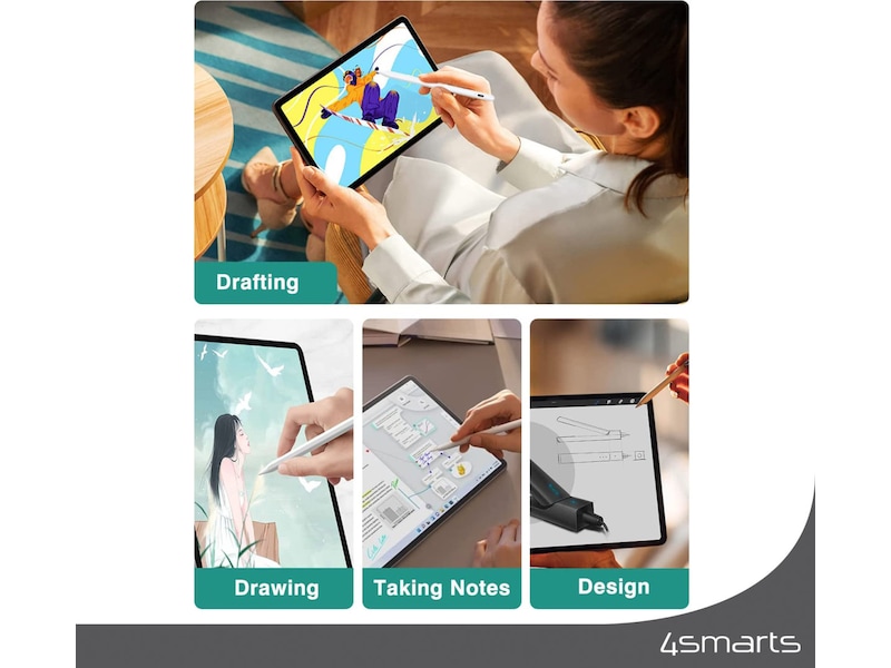 4smarts Pencil Pro 3 iPad stylus (hvid) Tastatur og stylus