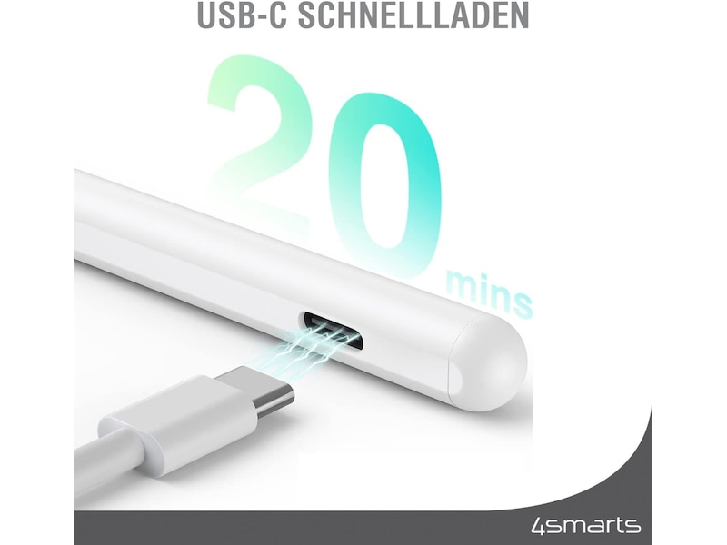 4smarts Pencil Pro 3 iPad stylus (hvid) Tastatur og stylus