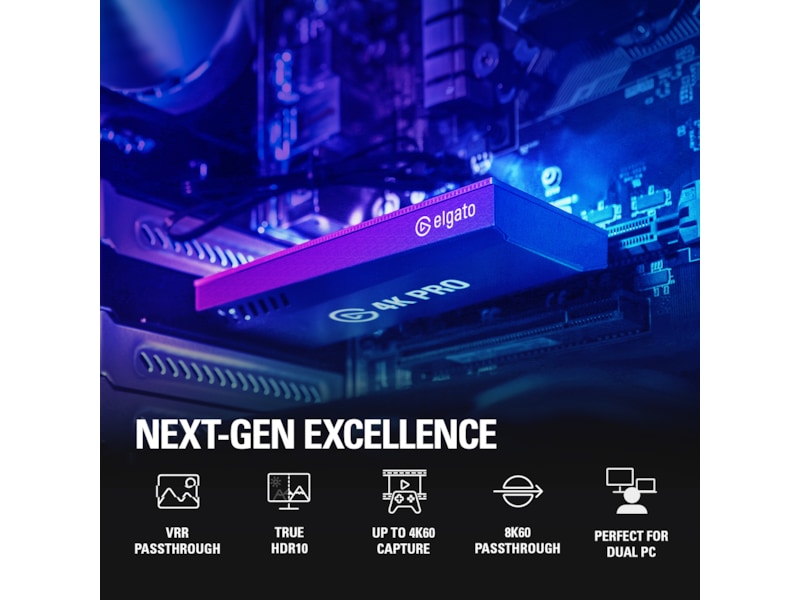 Elgato Game Capture 4K Pro Capture og streamning