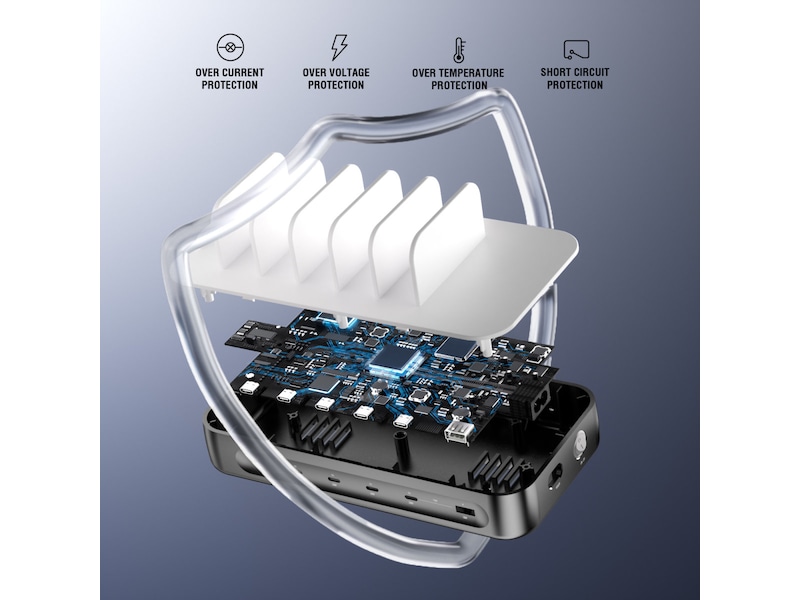 4smarts Team 100W Opladestation (space grey) Ladestation