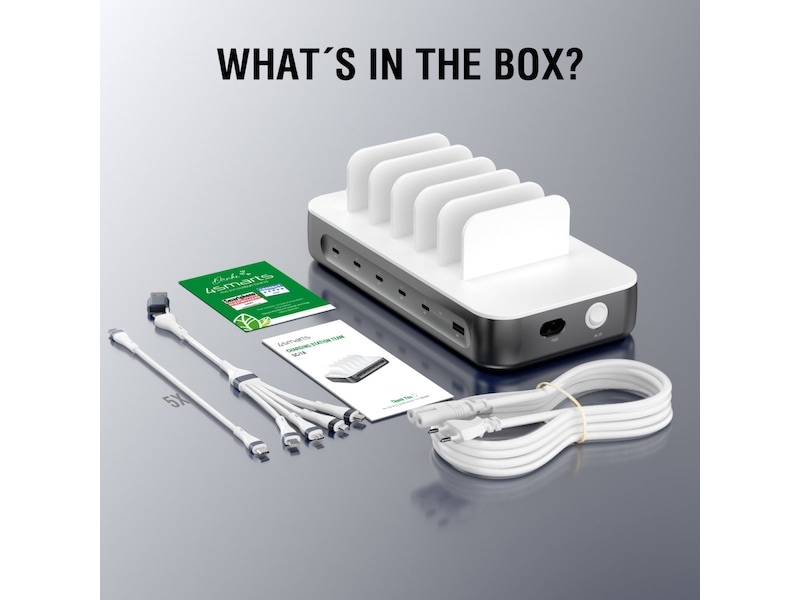 4smarts Team 100W Opladestation (space grey) Ladestation