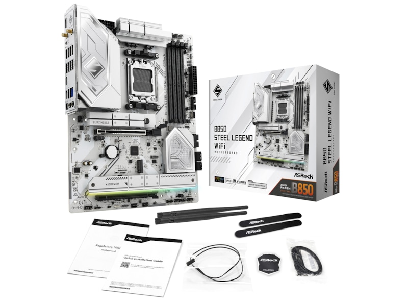ASRock B850 Steel Legend WiFi Bundkort AMD Socket