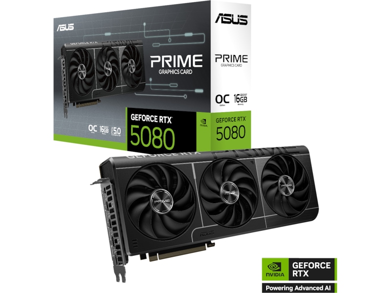ASUS Prime GeForce RTX 5080 OC Grafikkort