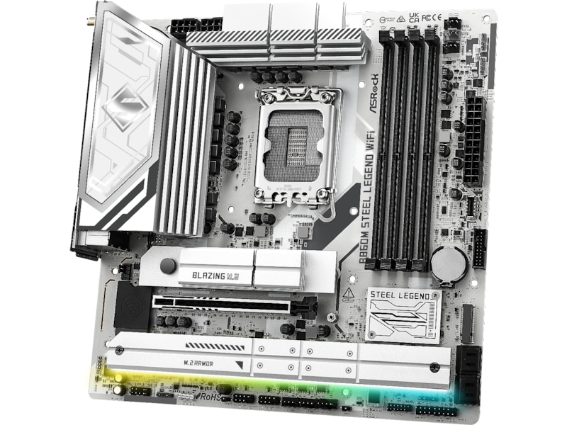 ASRock B860M Steel Legend WiFi Bundkort Intel Socket