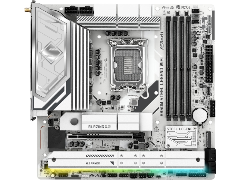 ASRock B860M Steel Legend WiFi Bundkort Intel Socket