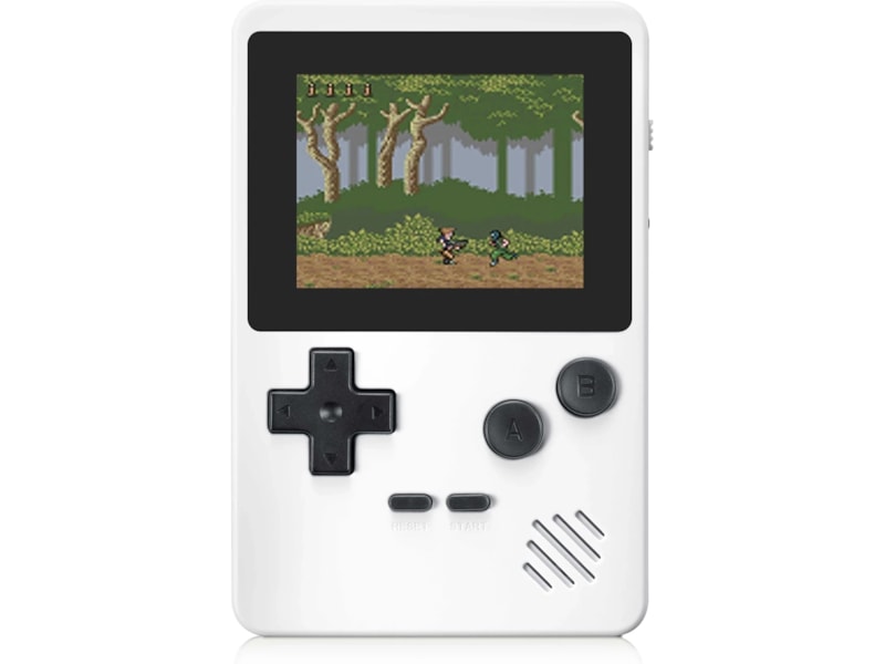 Gaming Tech CT-885 8-bit bærbar spillekonsol (hvid) Håndholdte spillekonsoller