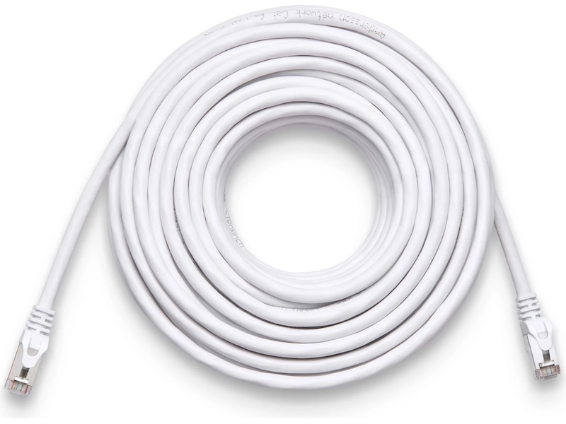 Nætverkskabel CAT6e 30m (hvid) Netværk