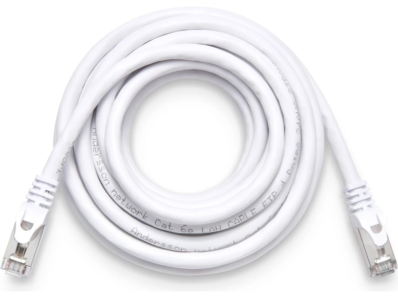 Andersson netværkskabel Cat6a 3m (hvid) Netværk