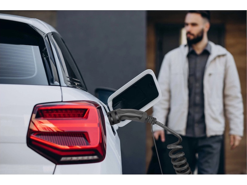 EV-Charge 2500 ladekabel spiral 11 kW 7 m Elektriske bil opladerkabler