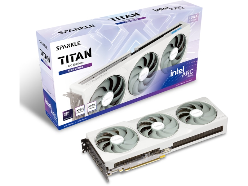 Sparkle Intel Arc B580 TITAN Luna OC Grafikkort