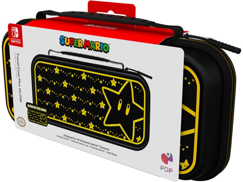 PDP NSW Travel Case Plus GLOW (mario stars) Tilbehør til spilkonsoller