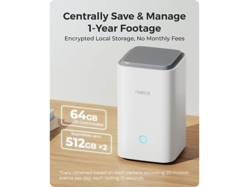 Reolink Home Hub med 2x Argus 3 Ultra 4K kamera Overvågningskameraer