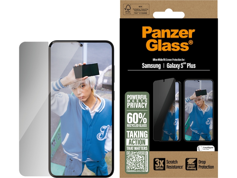 PanzerGlass Galaxy S25+ Privacy Skærmbeskytter Skærmbeskyttelse mobiltelefon