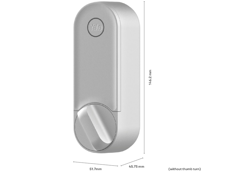 Yale Linus L2 Nordic (sølv) Elektroniske dørlåse