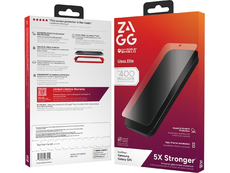 ZAGG Galaxy S25 Glass Elite Skærmbeskytter Skærmbeskyttelse mobiltelefon