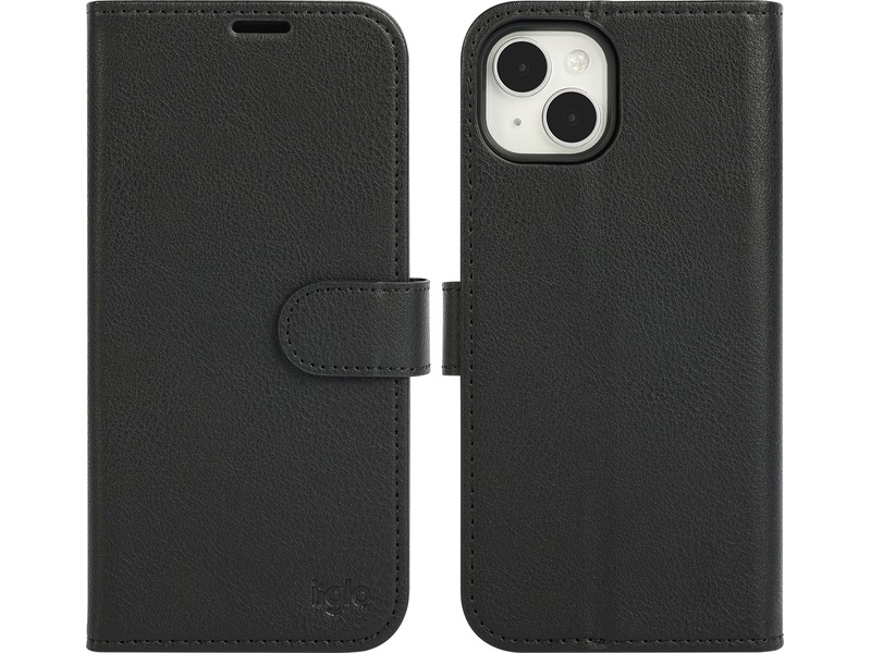iiglo iPhone 15 Plus 2-i-1 Wallet cover (sort) Mobilcover