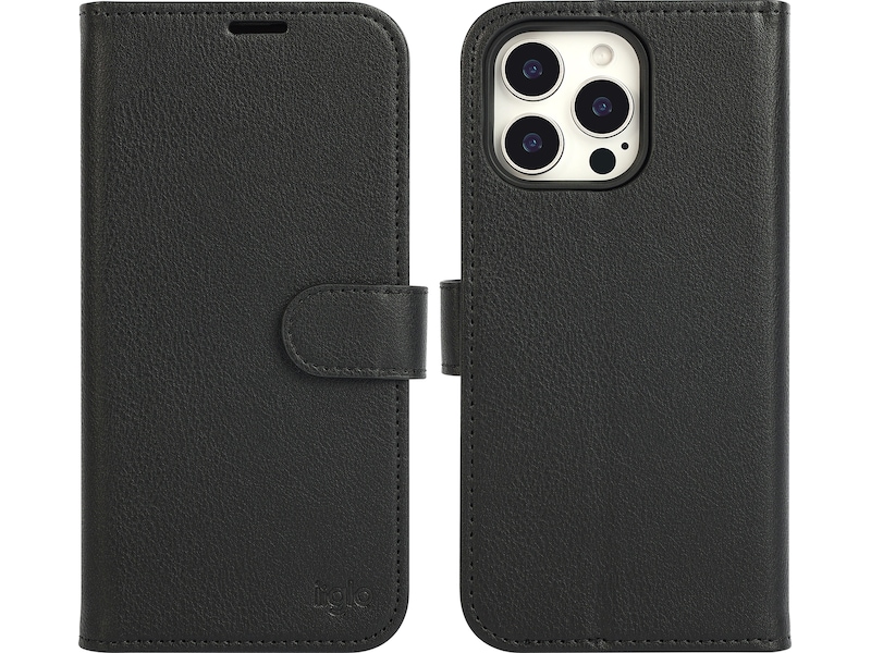 iiglo iPhone 16 Pro Max 2-i-1 Wallet cover (sort) Mobilcover