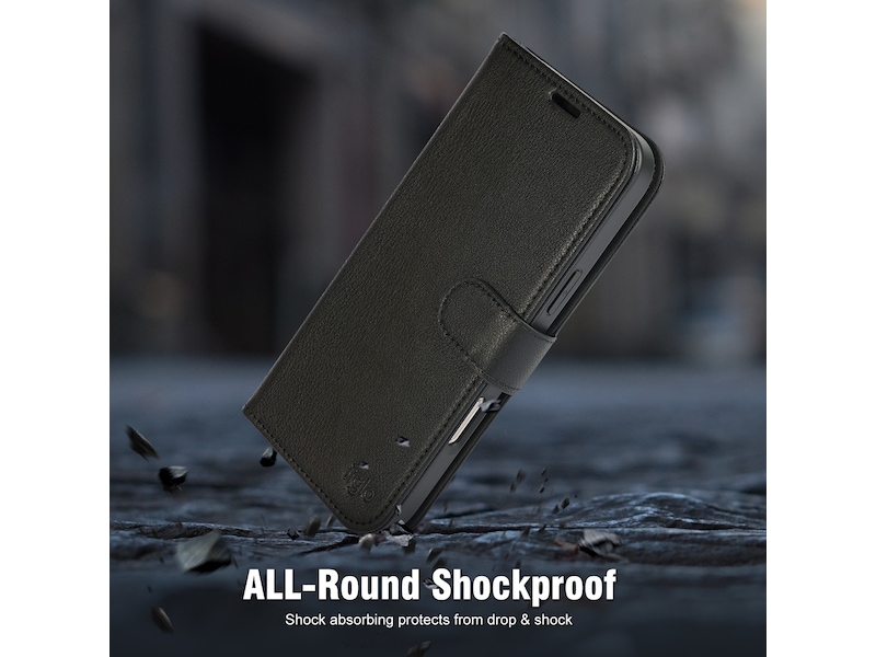 iiglo iPhone 16 Pro Max 2-i-1 Wallet cover (sort) Mobilcover