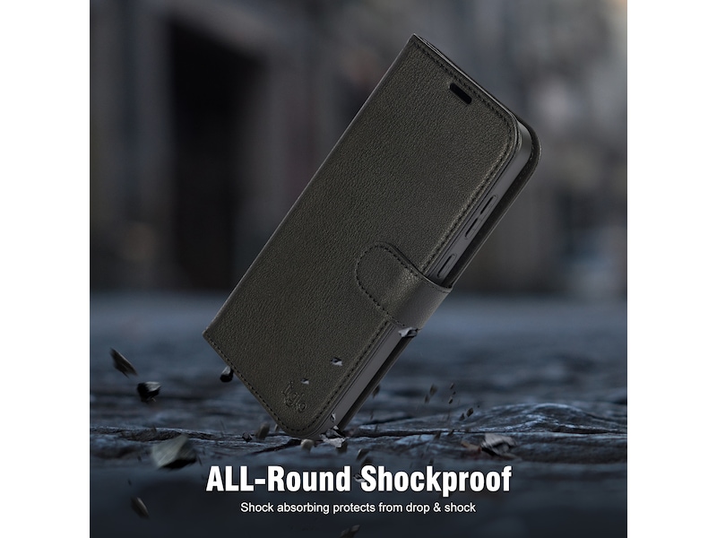 iiglo Galaxy A36 2-i-1 Wallet cover (sort) Mobilcover