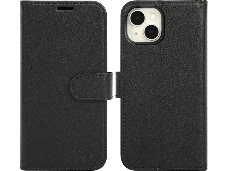 iiglo iPhone 15 2-i-1 Wallet cover (sort) Mobilcover