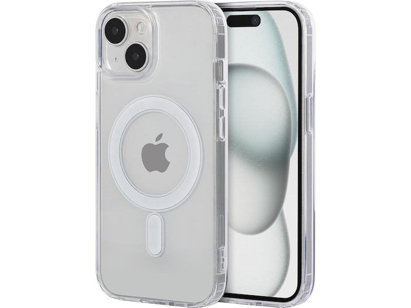 iiglo iPhone 15 Magnetic Silikone cover (gennemsigtig) Mobilcover
