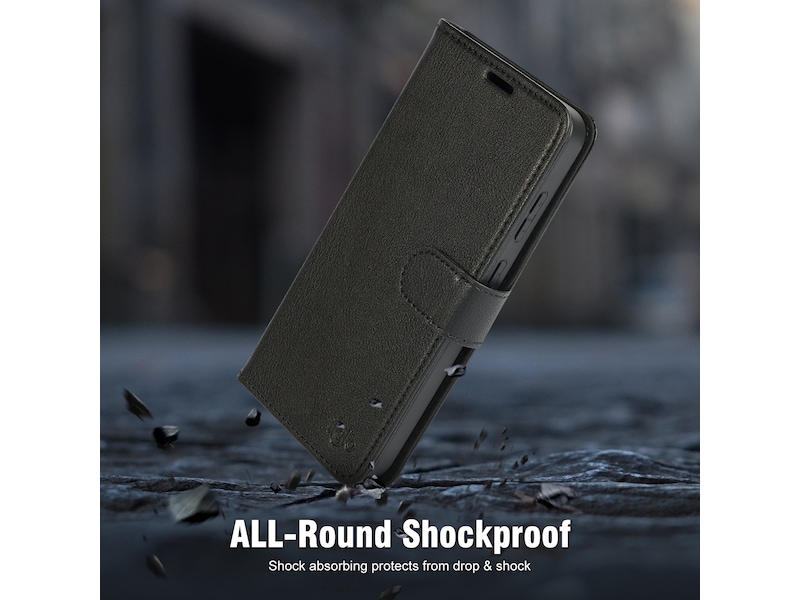 iiglo Galaxy S25+ 2-i-1 Wallet cover (sort) Mobilcover