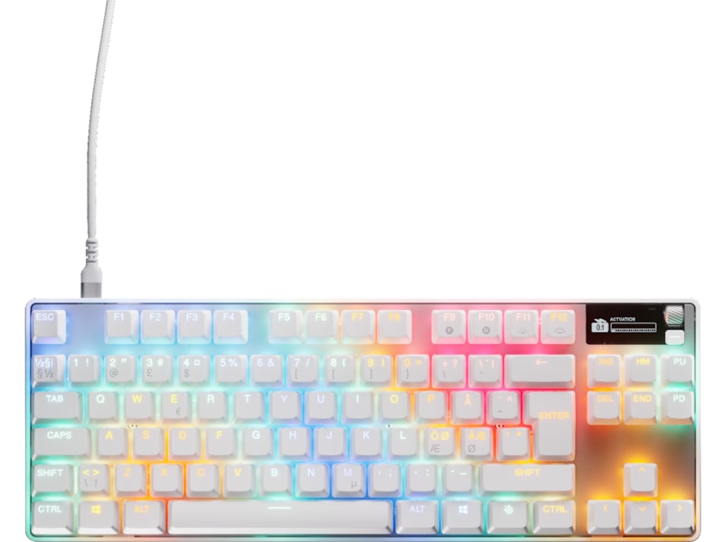 SteelSeries Apex Pro TKL Gen 3 gamingtastatur (hvid) Gamingkeyboard