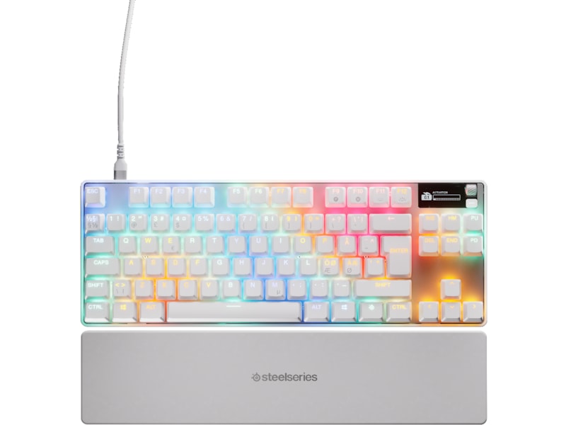 SteelSeries Apex Pro TKL Gen 3 gamingtastatur (hvid) Gamingkeyboard