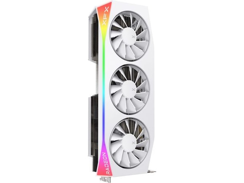 XFX Mercury AMD Radeon RX 9070XT OC White Magnetic Air Edition with RGB Grafikkort