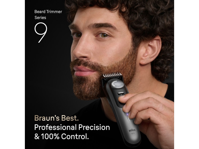 Braun Series 9 skægtrimmer (krom) Barbermaskine
