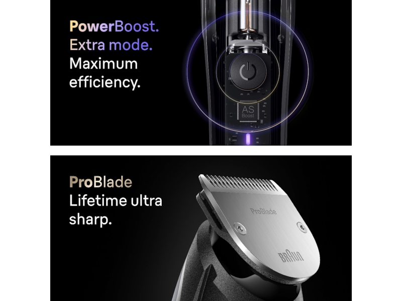 Braun Series 9 skægtrimmer (krom) Barbermaskine