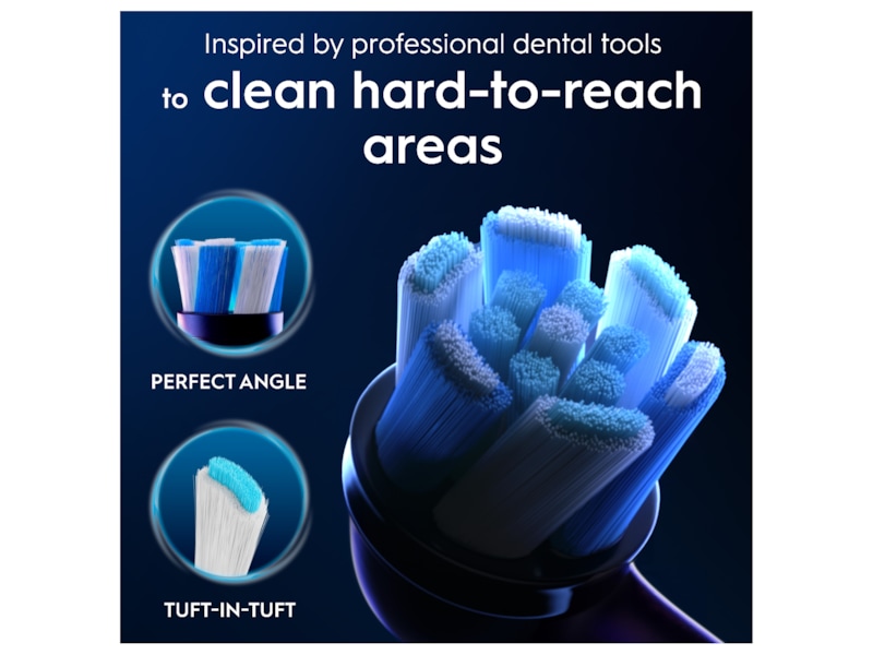 Oral-B iO Ultimate Clean børstehoveder 3 stk. (sort) Tandbørstehoveder