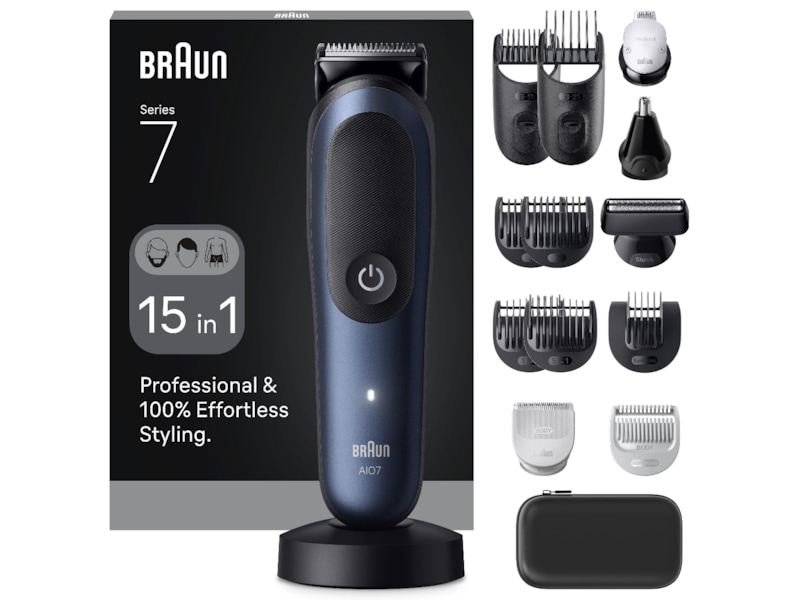 Braun Series 7 All-in-One grooming-sæt (blå) Hårtrimmer