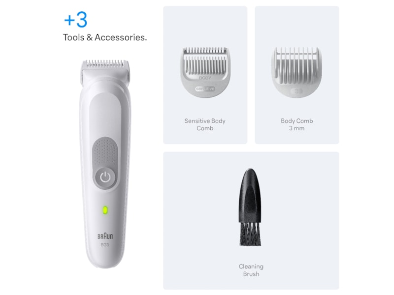 Braun Series 3 kropstrimmer (grå) Barbermaskine